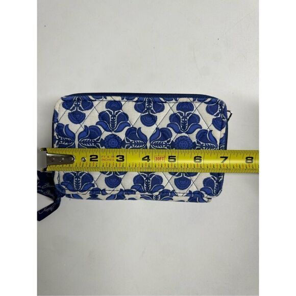 Vera Bradley COBALT TILE All In One CROSSBODY Wallet WRISTLET Cell Phone BAG - Picture 12 of 13